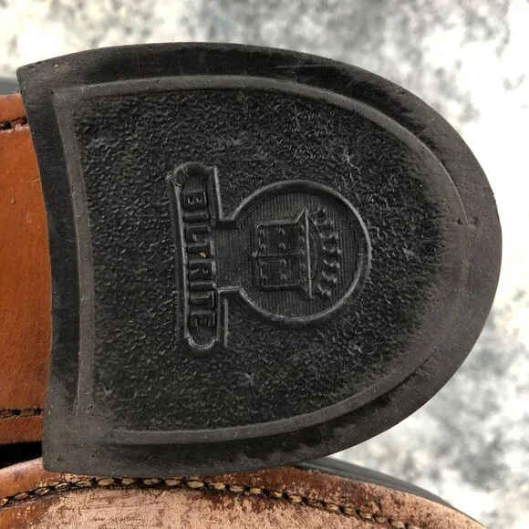 Park Place Men's Size 10D Black Leather Closed Toe Slip On Dress Shoes Loafers - Picture 13 of 16